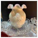 Start a collection with Van Briggle, Fenton, Nippon, and matching crystal.
