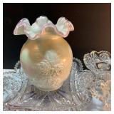 Start a collection with Van Briggle, Fenton, Nippon, and matching crystal.