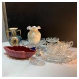 Start a collection with Van Briggle, Fenton, Nippon, and matching crystal.