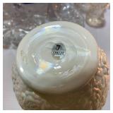 Start a collection with Van Briggle, Fenton, Nippon, and matching crystal.