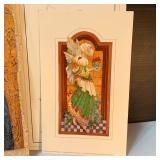 Beautiful Religious Art on Fresco, 2 Angel Prints