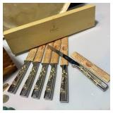 Vintage Chargers, Box, Knives, Book, Jewelry