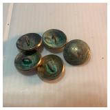 Tooled Leather Belts, Buffalo Nickel Buttons