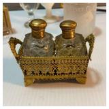 Gathering of Antique Womens Boudoir and Health Items