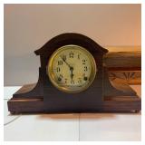 Vintage Seth Thomas Mantle Clock, Wooden Wall Shelf
