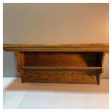 Vintage Seth Thomas Mantle Clock, Wooden Wall Shelf