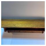 Vintage Seth Thomas Mantle Clock, Wooden Wall Shelf