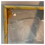 German Crystal Pitcher and 3 vintage frames