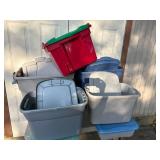 7 Storage Tubs with Lids