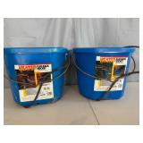 2 Heated Water Buckets