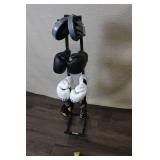 Boxing Training Gear Set with Gloves, Focus Mitts, Hand Wraps and Stand