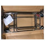 Double Folding Rolling Rack   Customer Returns See Pictures