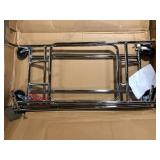 Double Folding Rolling Rack   Customer Returns See Pictures
