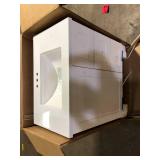 Glacier Bay Bannister 31 in. Single Sink White Bath Vanity with Granite-Look Colorpoint White Cultured Marble Top (Assembled)    Customer Returns See Pictures
