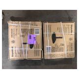 Lot of StyleWell 26 lbs. Concrete and Resin Patio Umbrella Base in Black  Customer Returns See Pictures