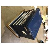 Husky Tool Storage 27 in. W x 18 in. D Standard Duty in Gloss Blue Rolling Tool Top Chest (Top Chest Only)  Customer Returns See Pictures