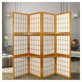 RED LANTERN 6 ft. Honey 4-Panel Room Divider   Customer Returns See Pictures