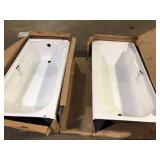 Lot of Assorted Bath Tubs Damaged Various Models and Conditions  Customer Returns See Pictures