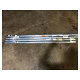Lot of Everbilt 2.38 in. Dia x 6 ft. Galvanized Steel Chain Link Fence Corner Post   Customer Returns See Pictures
