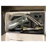BWE Waterfall Single Handle Single Hole Low-Arc Bathroom Faucet Bathroom Drip-Free Vanity Sink Faucet in Chrome and Gold   Customer Returns See Pictures