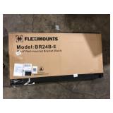 FLEXIMOUNTS 24 in. x 48 in. Heavy Duty Wall Shelf with Brackets in Black  Customer Returns See Pictures