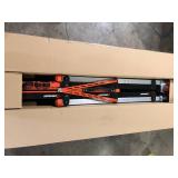 Crescent SITERUNNER 20 in. 3-Shelf Heavy Duty Folding Jobsite Cart with 300 lb. Capacity  Customer Returns See Pictures