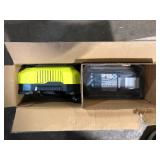 RYOBI 40V Lithium-Ion 6.0 Ah Battery and Rapid Charger Starter Kit  Customer Returns See Pictures