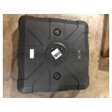 Crestlive Products 220 lbs. HDPE Patio Umbrella Base in Black  Customer Returns See Pictures
