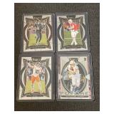 Set of 4 2024 Panini Select NFL Rookie Football Cards