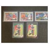 Lot of 5 2024 Panini Zenith Football Rookie and Insert Cards - Worthy, Harrison Jr., Lamb, Penix Jr.