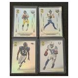 Set of 5 Panini Donruss Elite NFL Football Cards - Bradshaw, Stafford, Lewis, Wayne