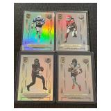 Set of 4 2025 Donruss Elite NFL Football Cards - Dickerson, Charles, Penix Jr., Odunze