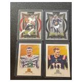 Lot of 4 NFL Rookie Cards: Michael Penix Jr., Caleb Williams, Zach Wilson, Mac Jones