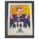 Lot of 4 NFL Rookie Cards: Michael Penix Jr., Caleb Williams, Zach Wilson, Mac Jones