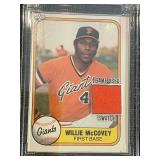 Willie McCovey Game Used Swatch Jersey Fusion Baseball Card