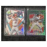 2 Baseball Cards: Mike Trout Oh Snap! & Rafael Devers Producers Prizm