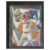 2 Baseball Cards: Mike Trout Oh Snap! & Rafael Devers Producers Prizm