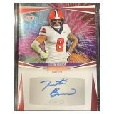 Set of 5 SAGE Autographed Rookie Football Cards