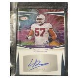 Set of 5 SAGE Autographed Rookie Football Cards
