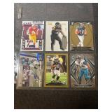 Collection of 6 Modern NFL Football Cards with Parallels and Rookies