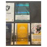 Collection of 5 NFL Rookie and Parallel Football Cards featuring Pickens, Woodson, Edwards, and Stover