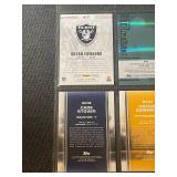 Collection of 5 NFL Rookie and Parallel Football Cards featuring Pickens, Woodson, Edwards, and Stover