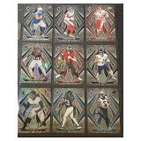 Set of 9 Prizm Football Trading Cards Assorted Players