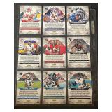 Set of 9 Prizm Football Trading Cards Assorted Players