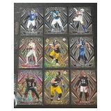 Lot of 9 2022 Panini Prizm Football Cards Assorted Players