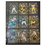 Collection of 9 Panini Prizm Football Cards NFL Players