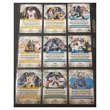 Collection of 9 Panini Prizm Football Cards NFL Players