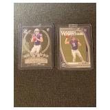 Set of 2 J.J. McCarthy Rookie Football Cards 2024 Optic Donruss Vikings