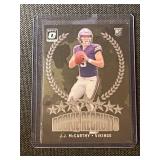 Set of 2 J.J. McCarthy Rookie Football Cards 2024 Optic Donruss Vikings