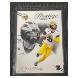 2024 J.J. McCarthy Minnesota Vikings Rookie Football Cards - Lot of 2